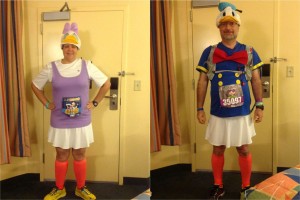 2014 Dopey Half - Donald and Daisy Ready for a Little Run